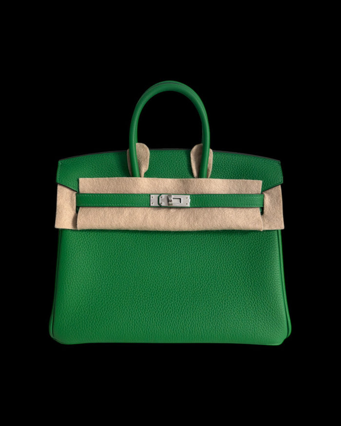 Togo Hermes Bamboo Bag Hermès Pre-Owned Bamboo Togo Leather Birkin