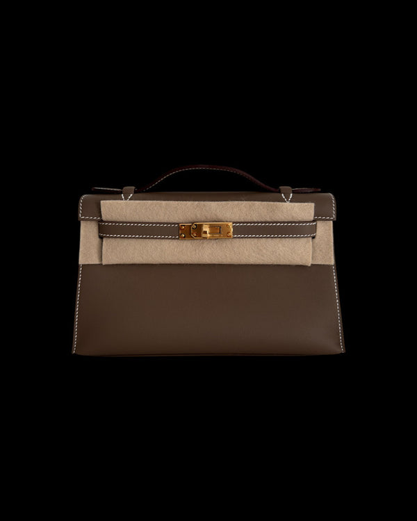 Kelly Pochette - Etoupe Swift GHW CC