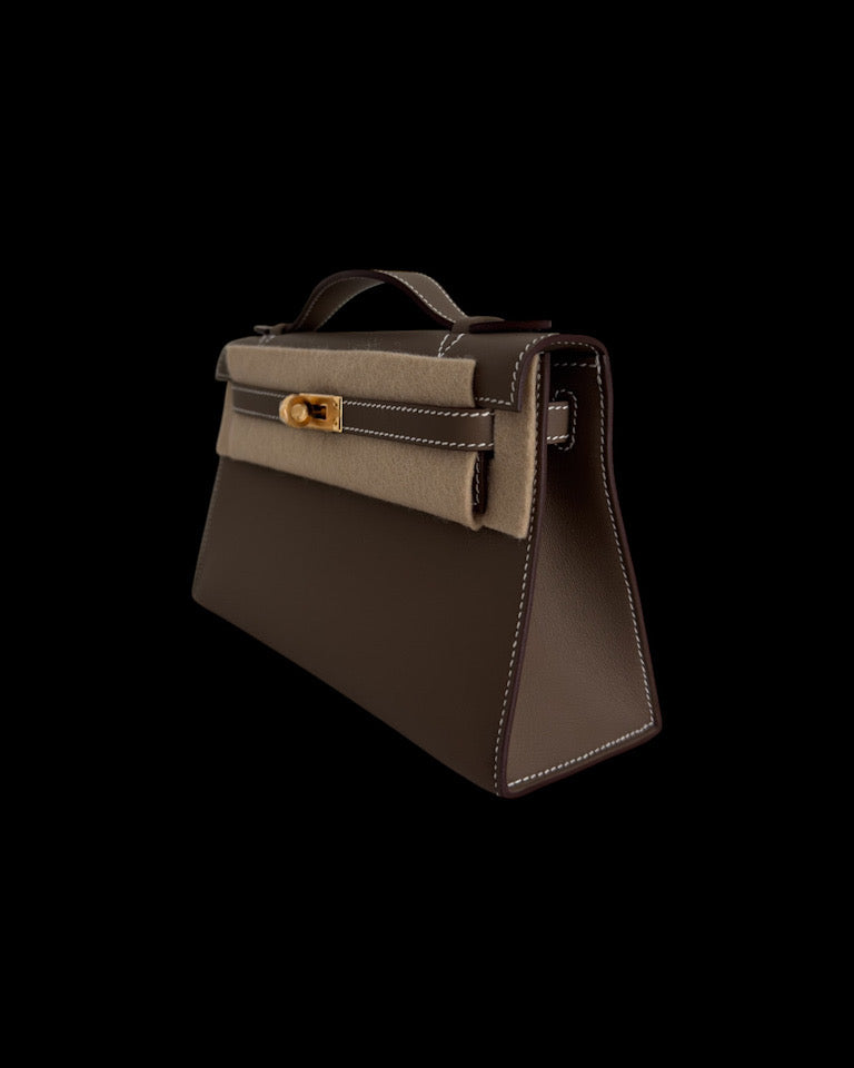 Kelly Pochette - Etoupe Swift GHW CC