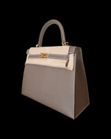 Kelly 25 Sellier - Etoupe Epsom GHW CC