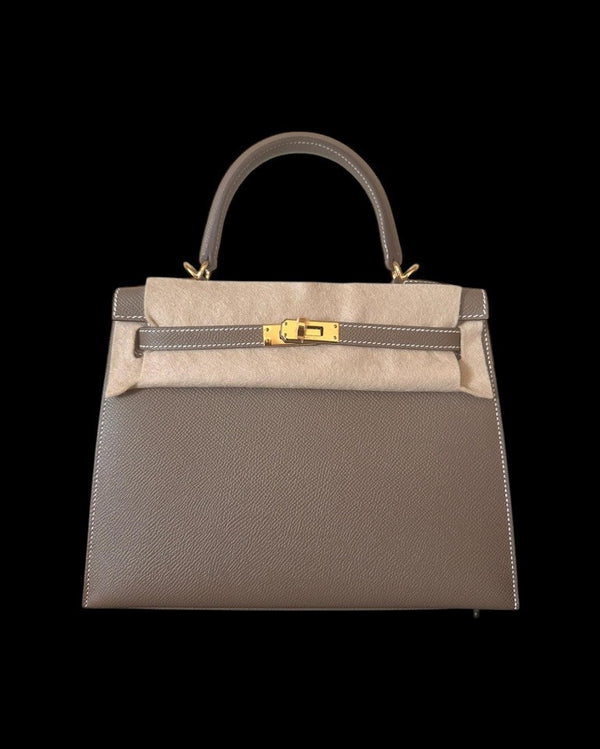Kelly 25 Sellier - Etoupe Epsom GHW CC